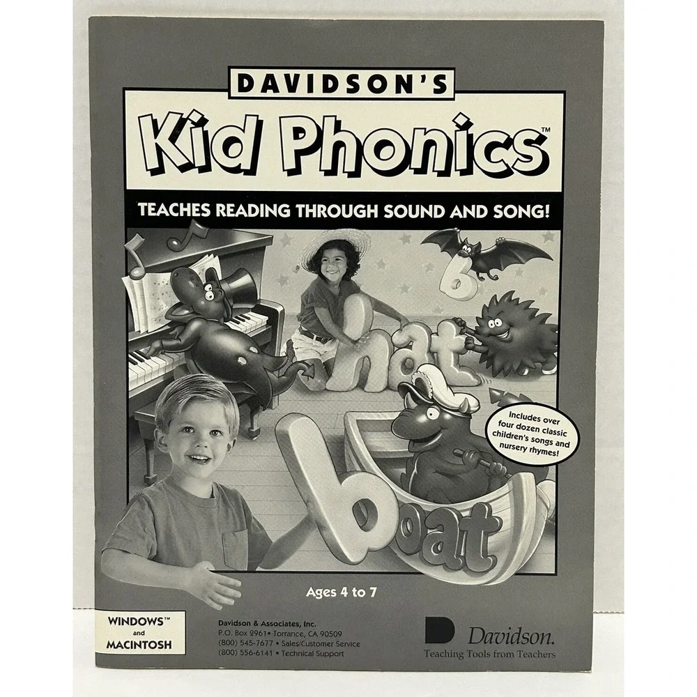 Davidson's Kid Keys The Magical Typing Tutor‎ Software Manual Vtg Macintosh 1995